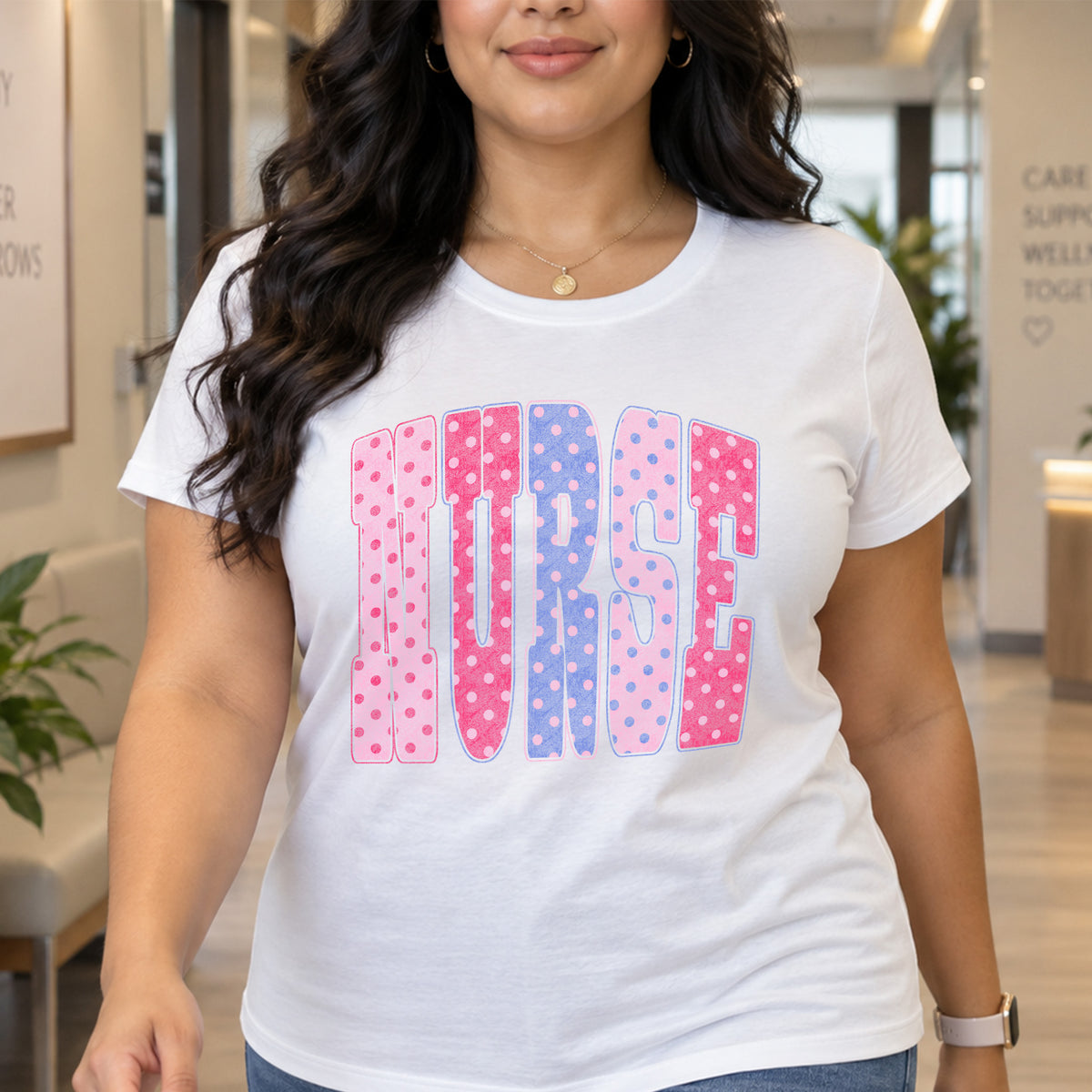 Polka Dotted Nurse - DTF Transfer