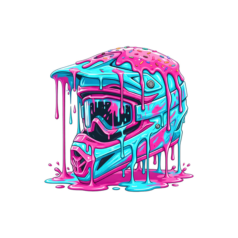 Sugar Rush Drip Helmet - DTF Transfer