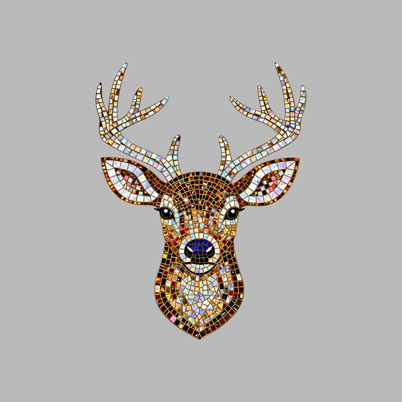 Faux Gemstone Buck Beaded Mosiac - DTF Transfer