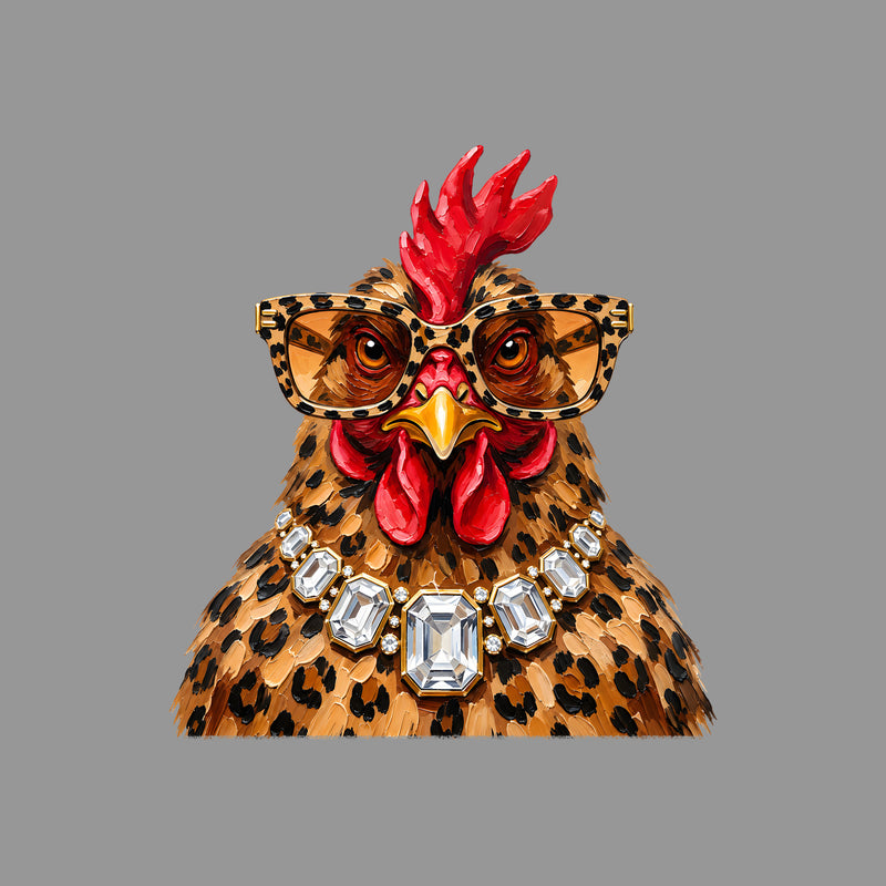 Boujee Faux Painted Chicken - DTF Transfer