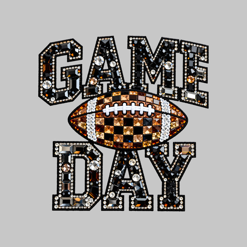 Faux Gemstone Game Day Football - DTF Transfer