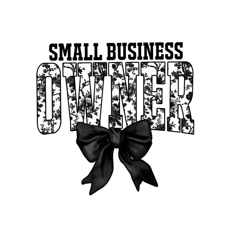 Dark Elegance Floral Small Business - DTF Transfer