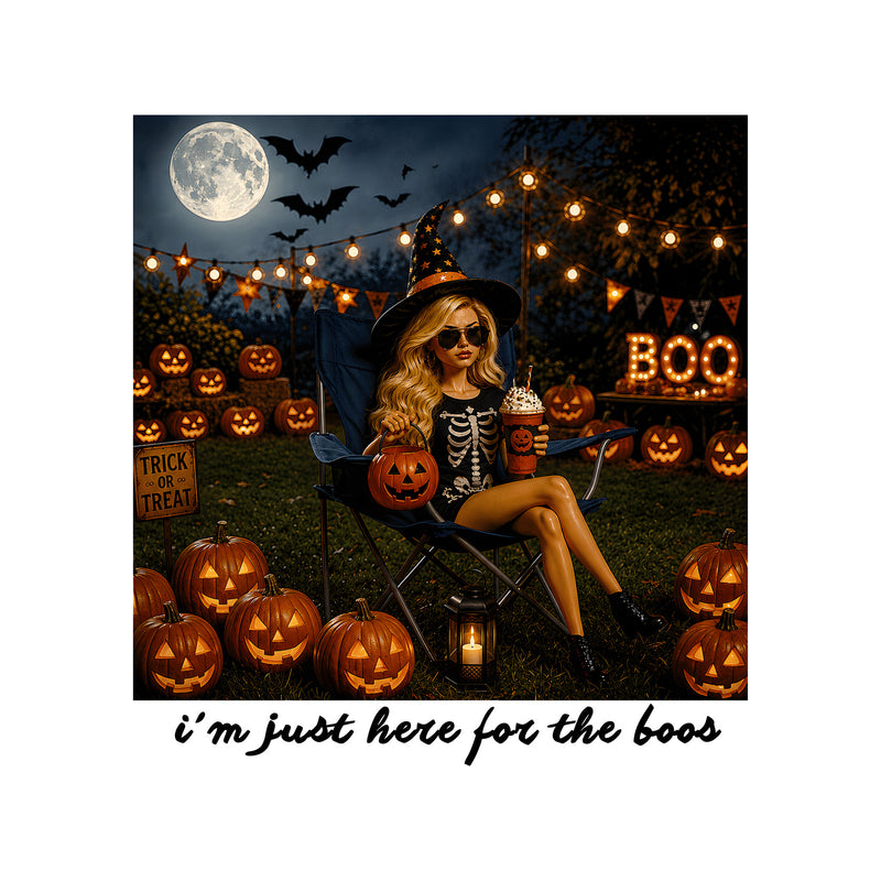 I'm Just Here For The Boos Doll - DTF Transfer