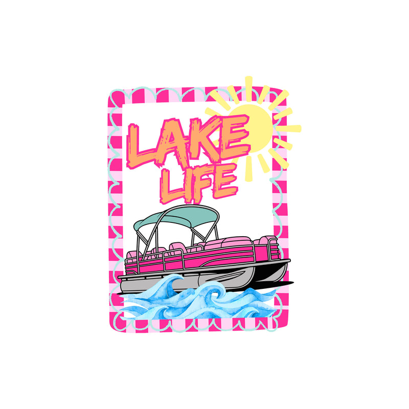 Lake Life Pontoon - DTF Transfer