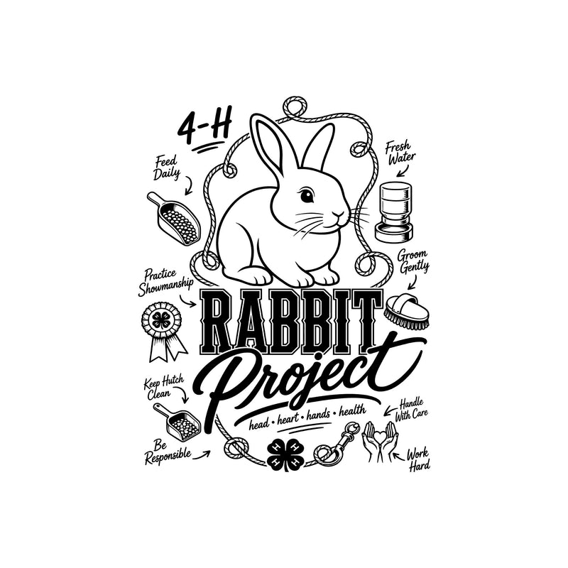 4-H-Rabbit Project - DTF Transfer