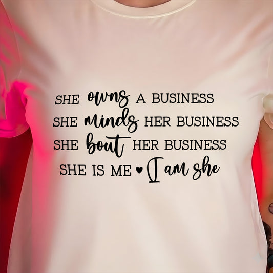 She Is Me - Small Business Owner - DTF Transfer