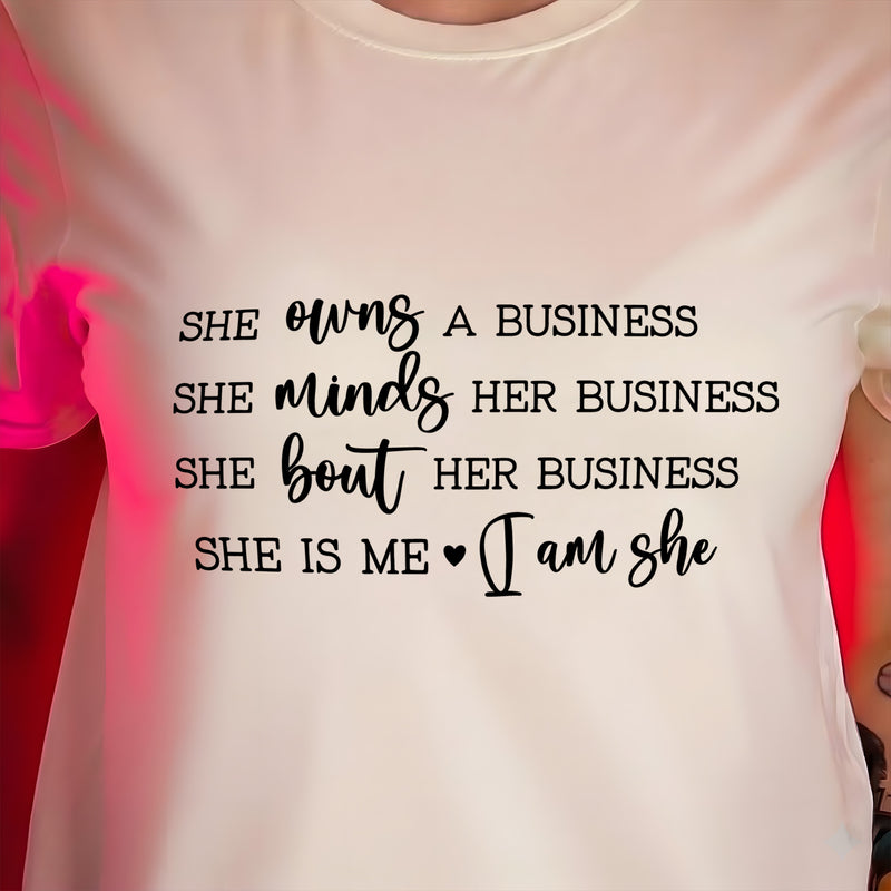 She Is Me - Small Business Owner - DTF Transfer