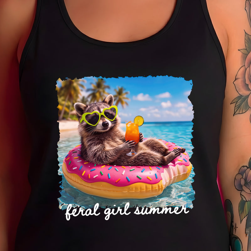 Trash Panda Feral Girl Summer - DTF Transfer