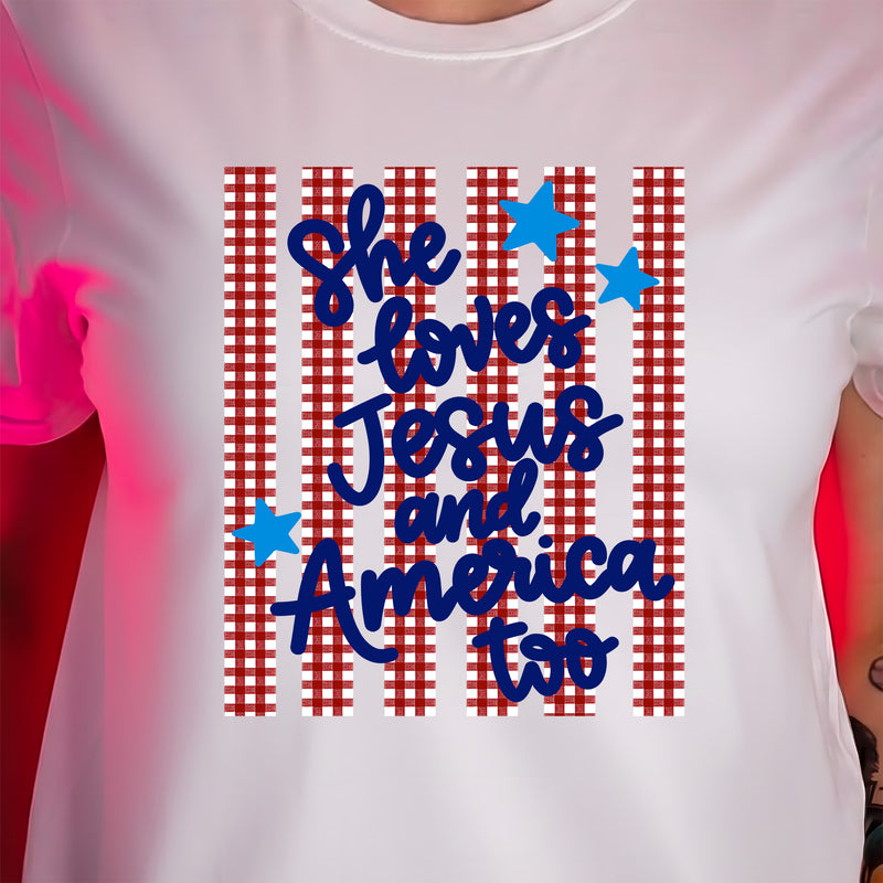 She Loves Jesus - DTF Transfer
