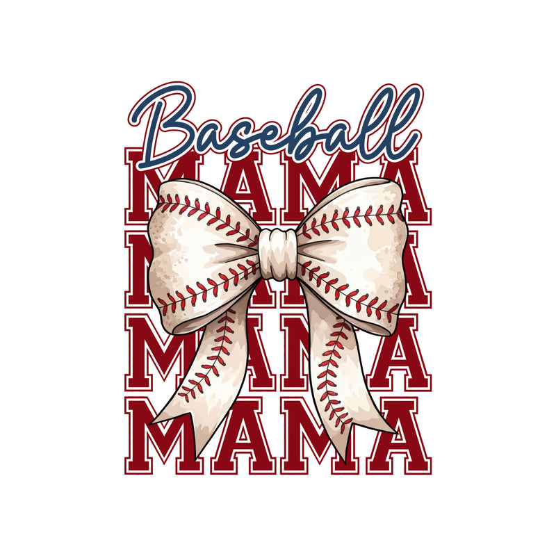 Stacked Baseball Mama - DTF Transfer