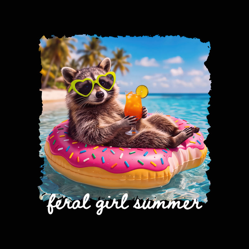 Trash Panda Feral Girl Summer - DTF Transfer