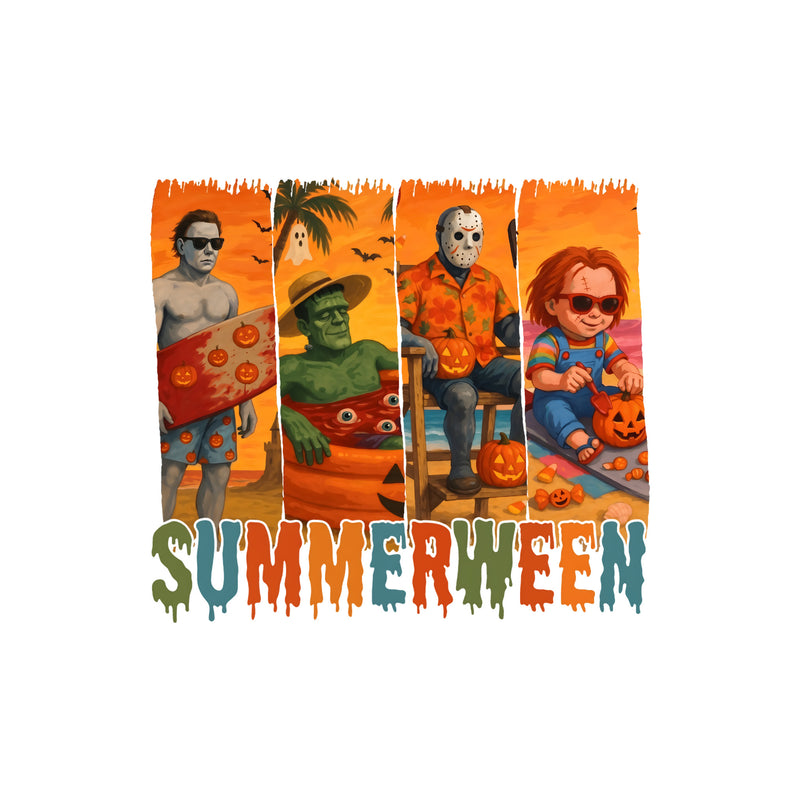 Summerween Horror Slasher Panels - DTF Transfer