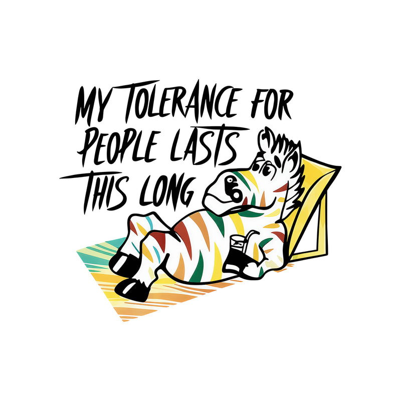 Zero Tolerance Zebra - DTF Transfer