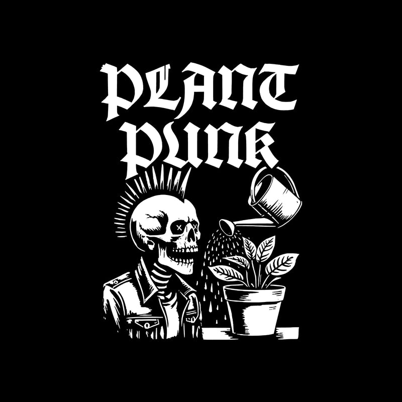 Plant Punk Mohawk Skull - DTF Transfer