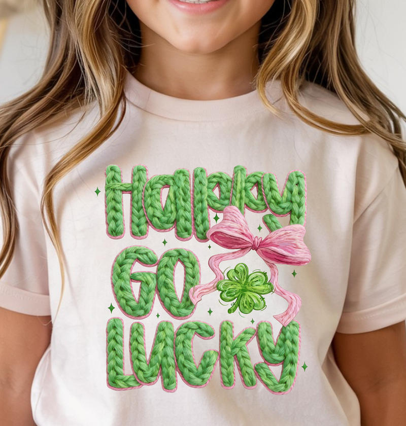 Faux Yarn - Happy Go Lucky - DTF Transfer