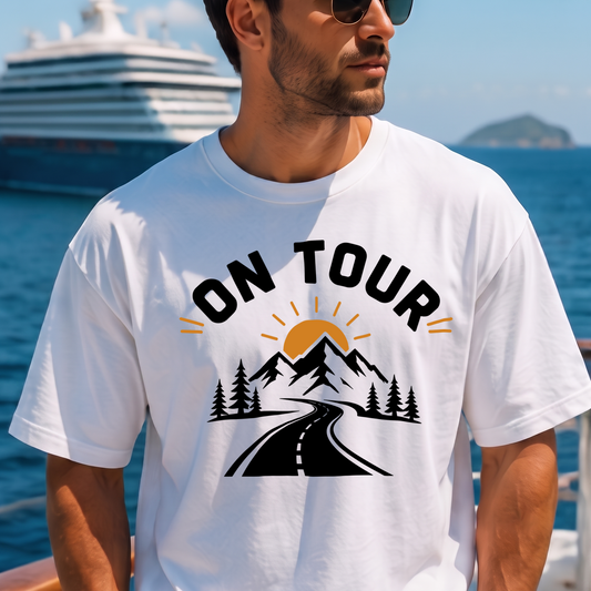 On Tour Retro Mountain Road Trip - DTF Transfer