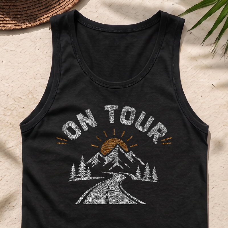On Tour Retro Mountain Road Trip - DTF Transfer