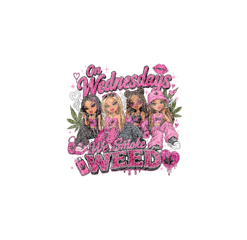 On Wednesdays We Smoke Weed Y2K Doll Squad - DTF Transfer