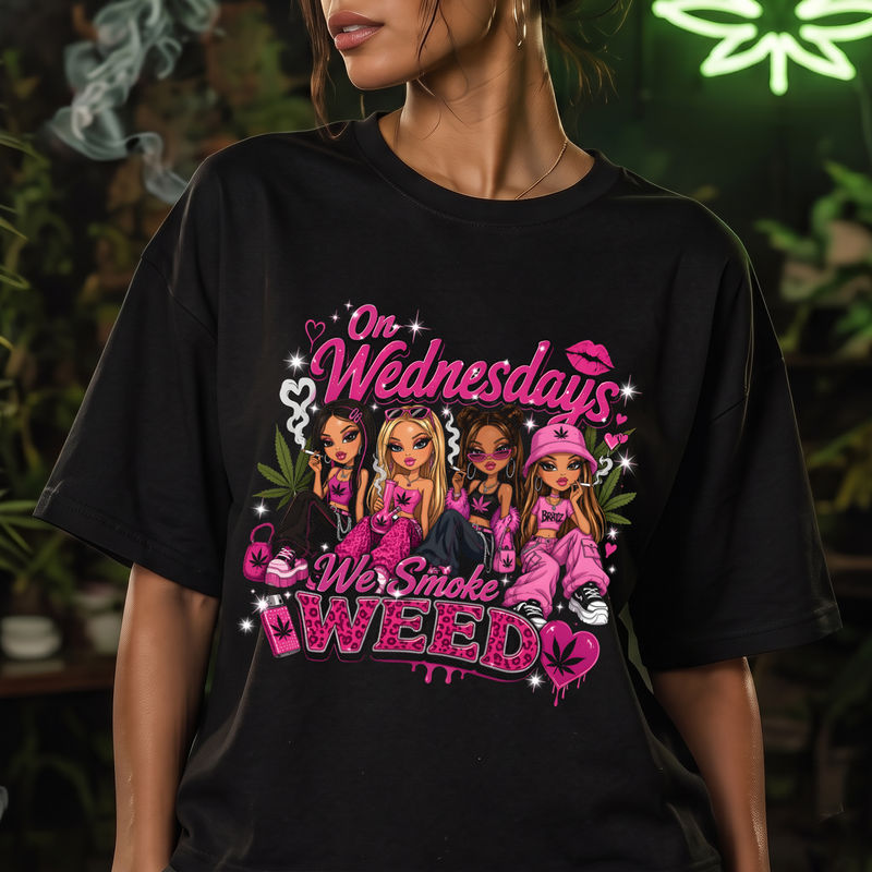 On Wednesdays We Smoke Weed Y2K Doll Squad - DTF Transfer