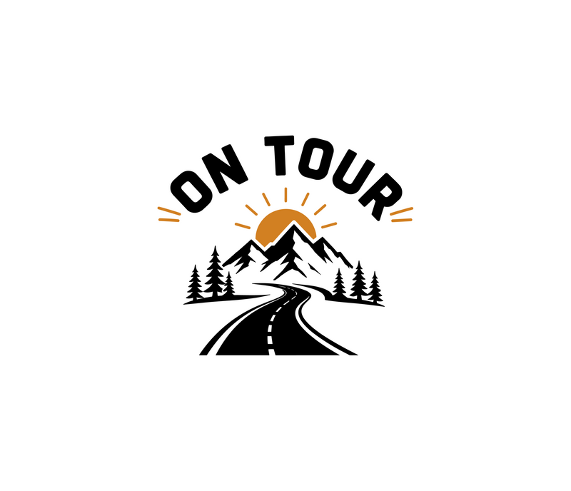 On Tour Retro Mountain Road Trip - DTF Transfer