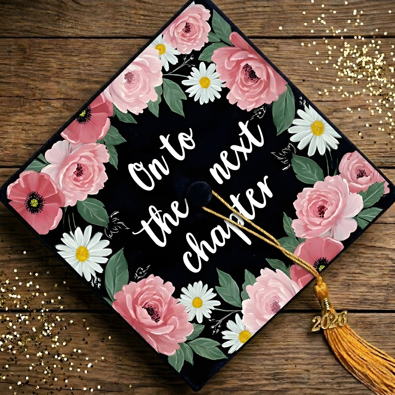 On To The Next Chapter - Cap Topper - DTF Transfer