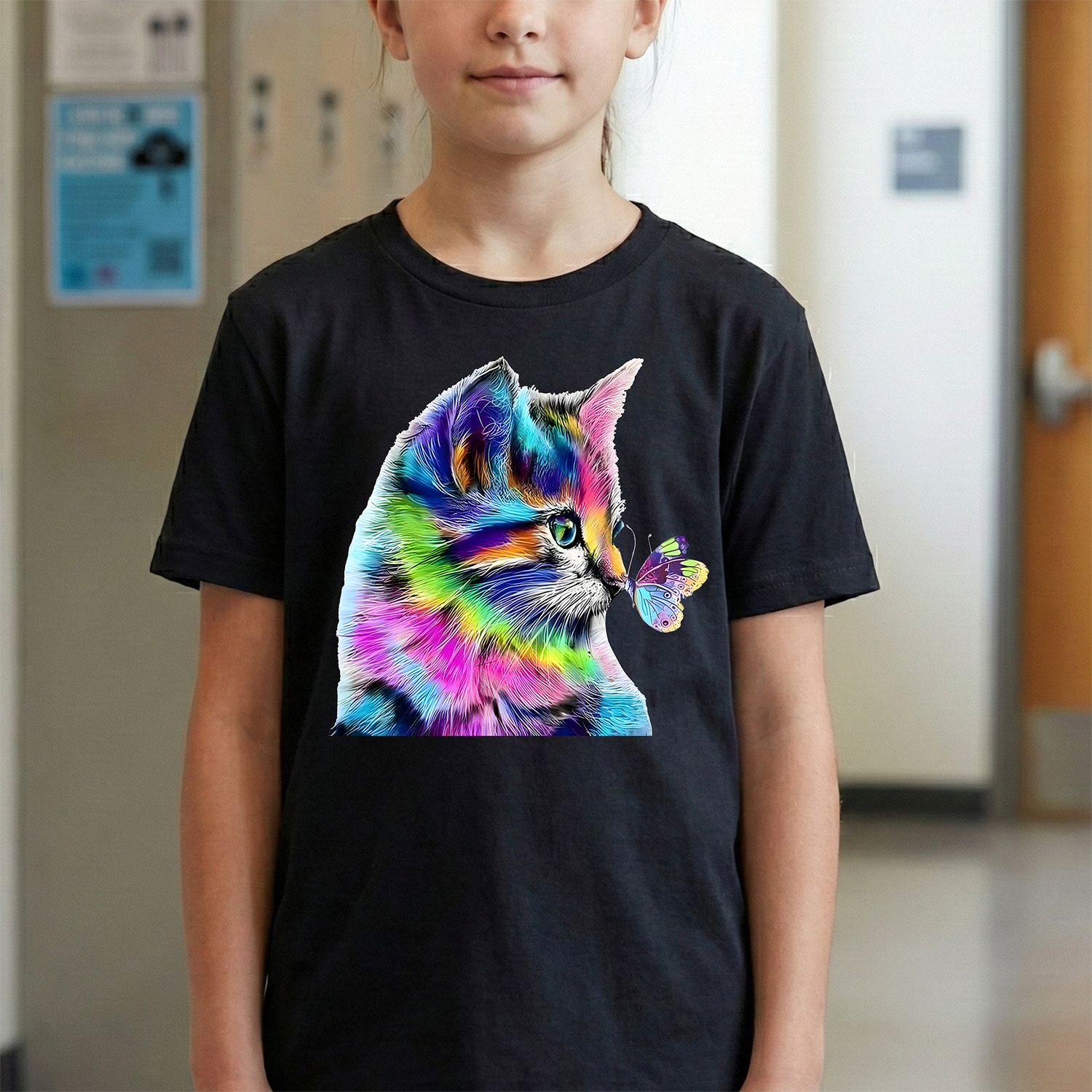 Colorful kitty - DTF Transfer