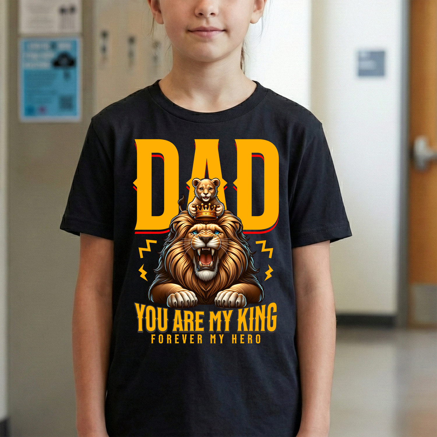 Dad, you are my King - Forever my hero - DTF Transfer