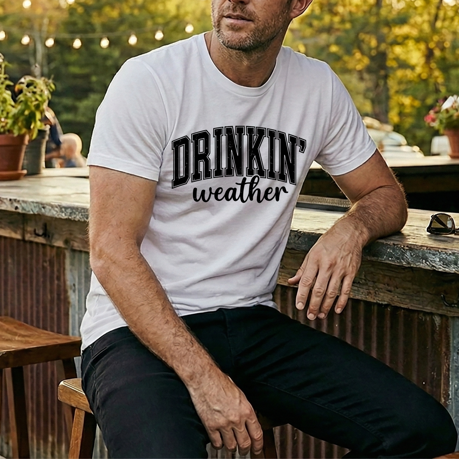 Universal Forecast: 100% Chance of Pouring - DTF Transfer