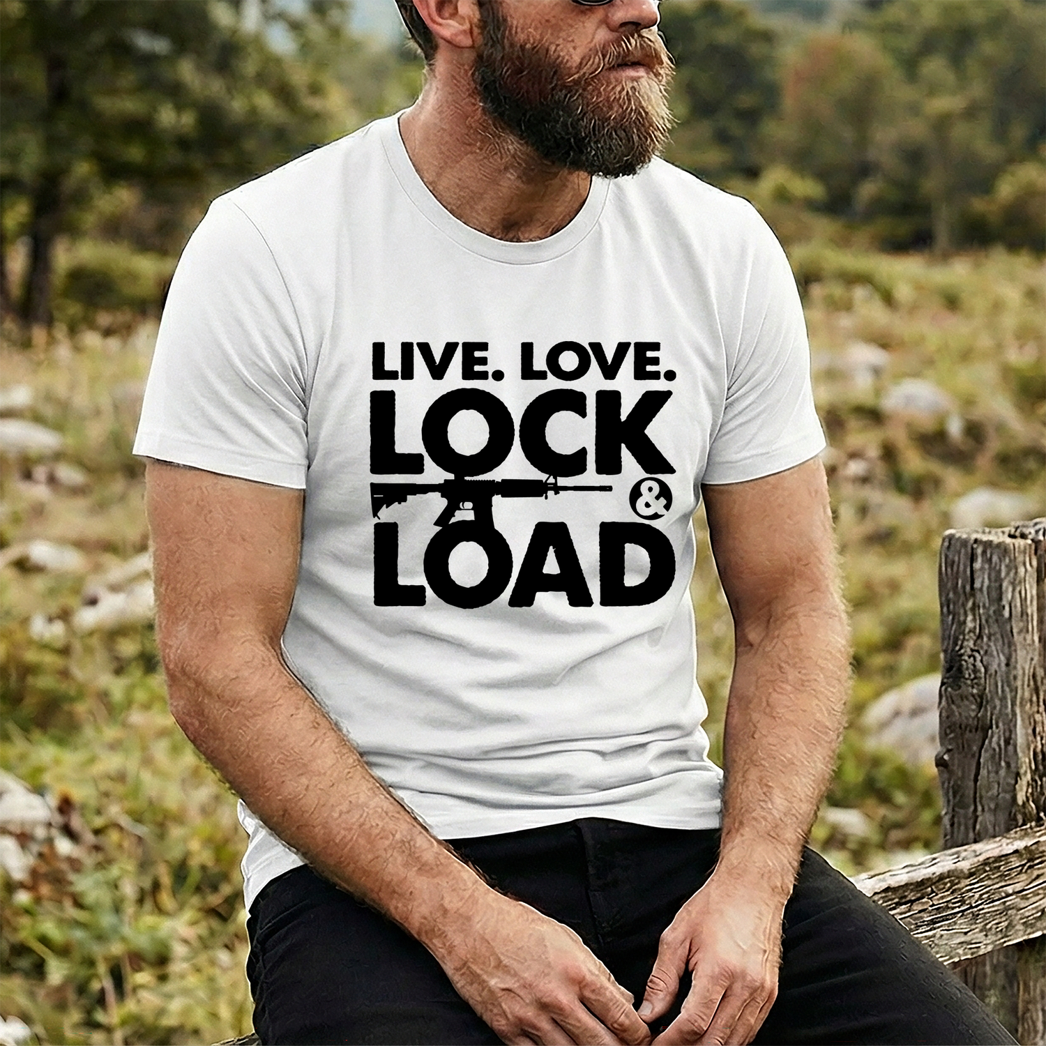 The Suburban Mantra: Tactical Edition Live, Love, Load - DTF Transfer