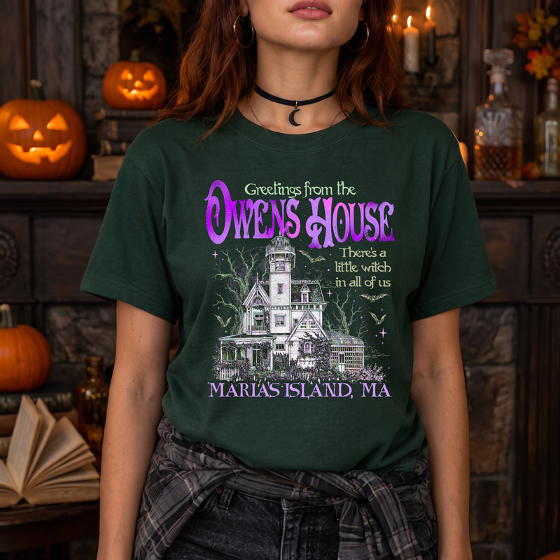 Practical Magic Victorian Mansion DTF Transfer