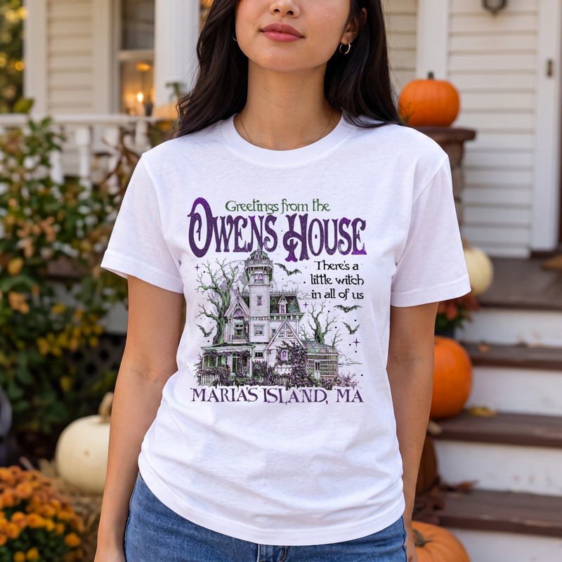 Practical Magic Victorian Mansion DTF Transfer