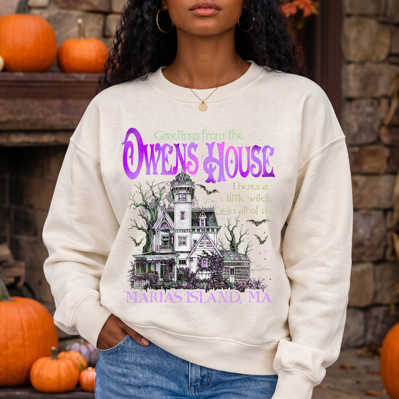Practical Magic Victorian Mansion DTF Transfer