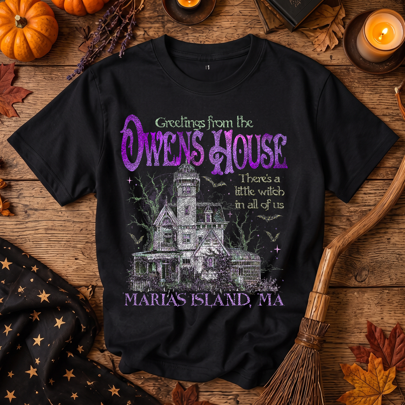 Practical Magic Victorian Mansion DTF Transfer