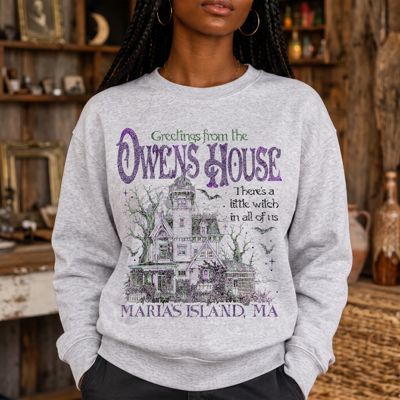 Practical Magic Victorian Mansion DTF Transfer