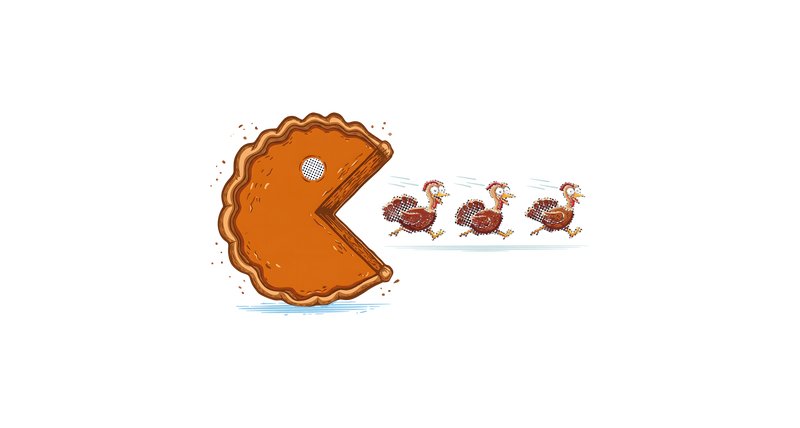 Arcade Thanksgiving DTF Transfer