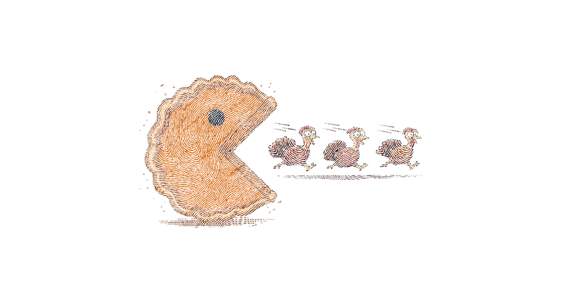 Arcade Thanksgiving DTF Transfer