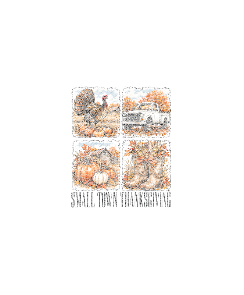 Vintage Country Collage DTF Transfer