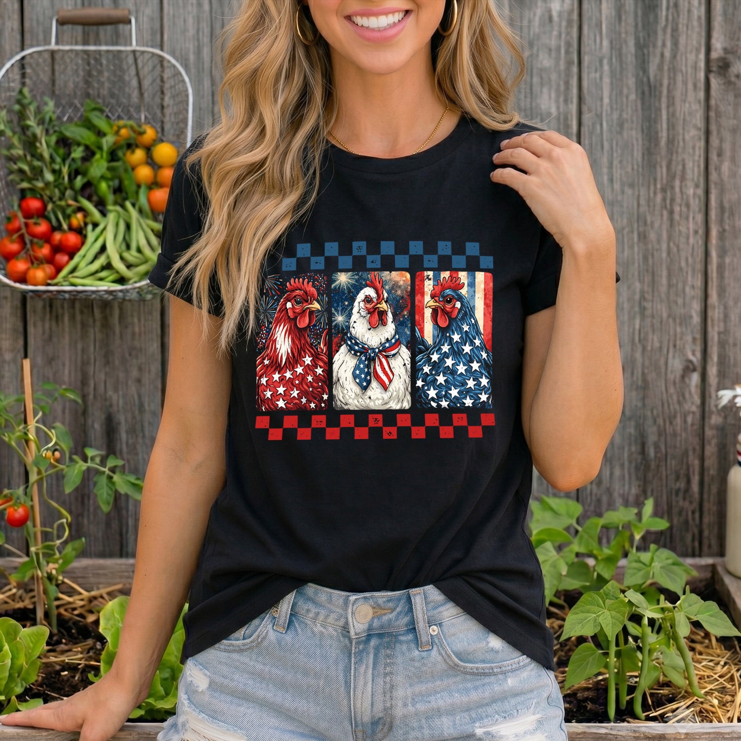 Patriotic Chickens - DTF Transfer