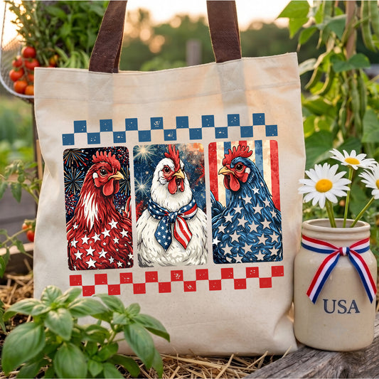 Patriotic Chickens - DTF Transfer