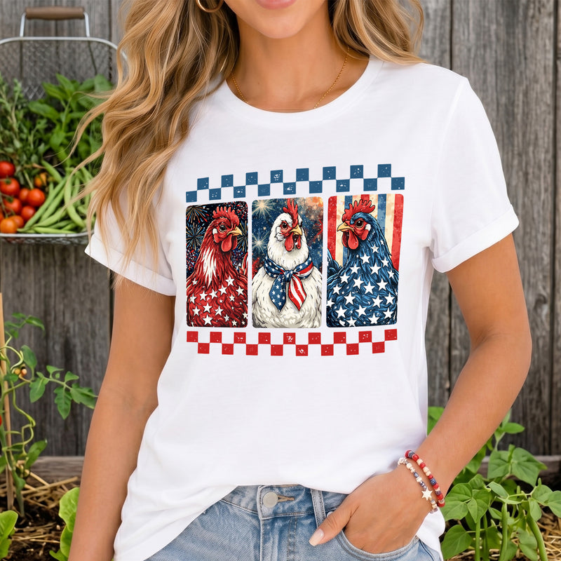 Patriotic Chickens - DTF Transfer