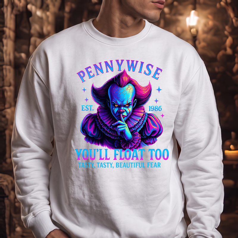 You'll Float Too Neon Horror - DTF Transfer