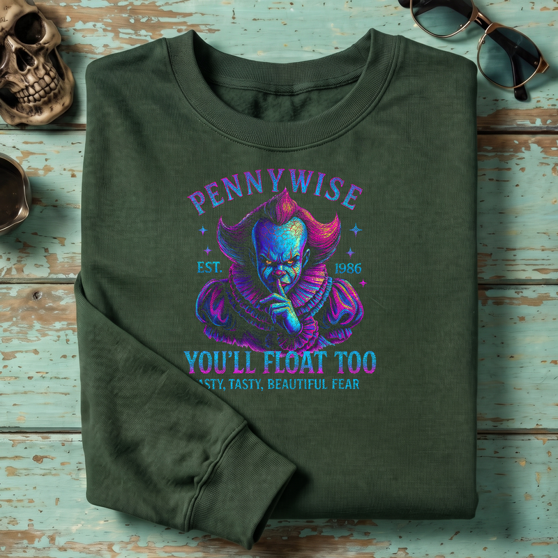 You'll Float Too Neon Horror - DTF Transfer