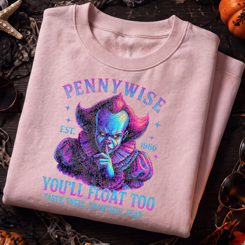 You'll Float Too Neon Horror - DTF Transfer