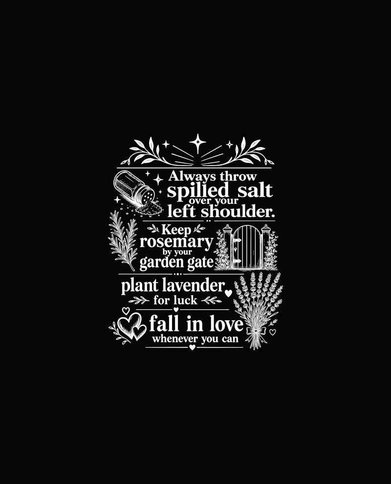 Spilled Salt & Lavender Vintage Gold DTF Transfer
