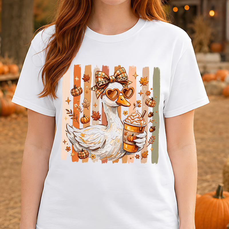 Preppy Fall Goose - DTF Transfer