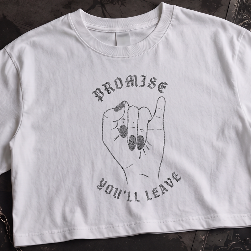 Promise You'll Leave Gothic Pinky Swear - DTF Transfer