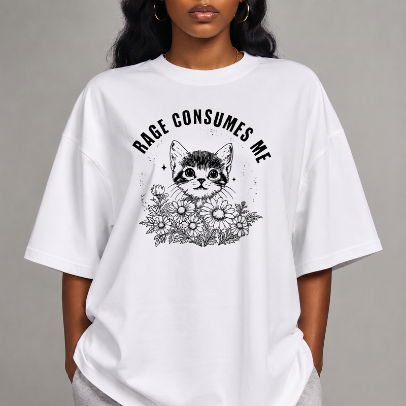 Rage Inside Me Cat Graphic - DTF Transfer