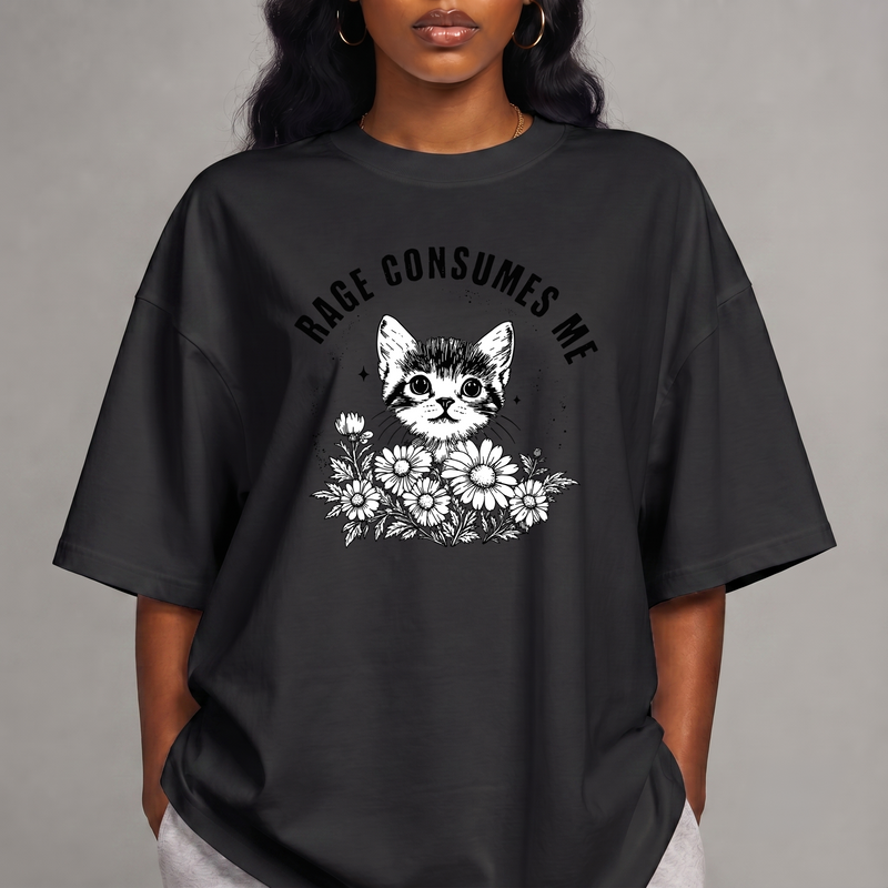 Rage Inside Me Cat Graphic - DTF Transfer