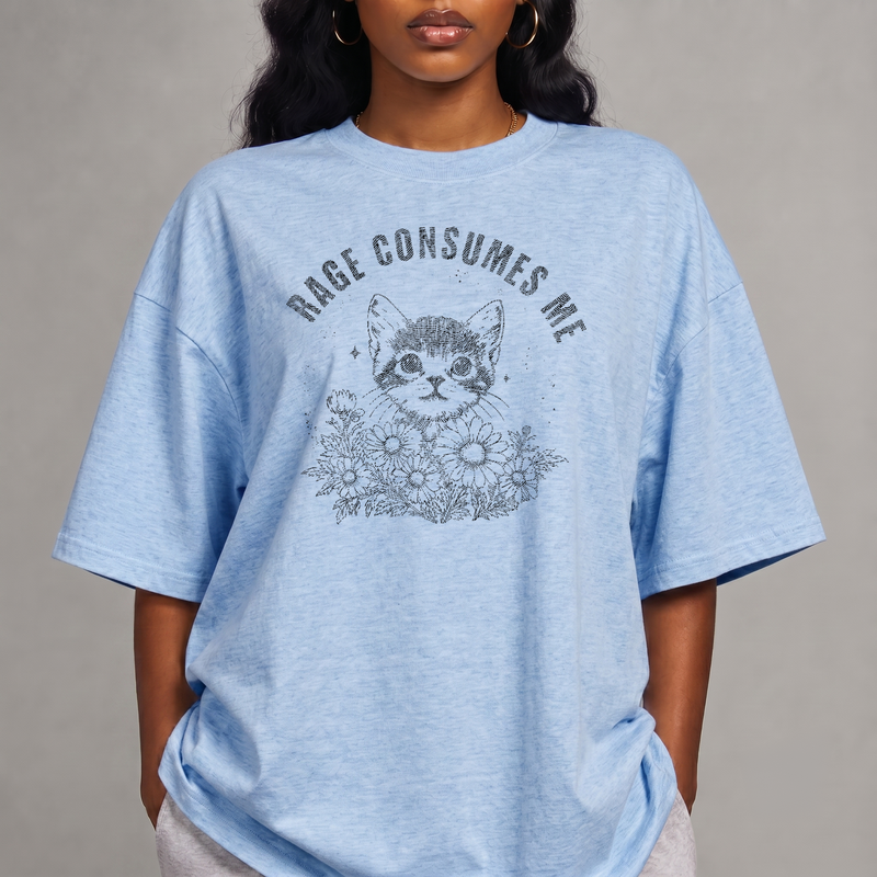 Rage Inside Me Cat Graphic - DTF Transfer