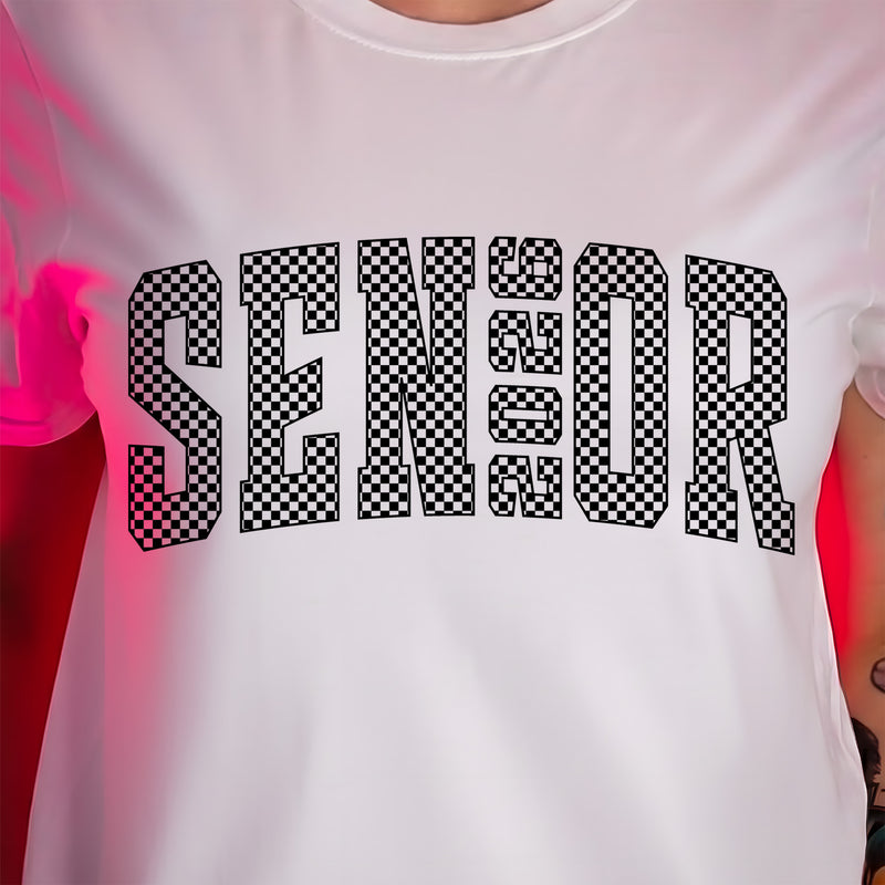 Checkered Senior 2026 - DTF Transfer